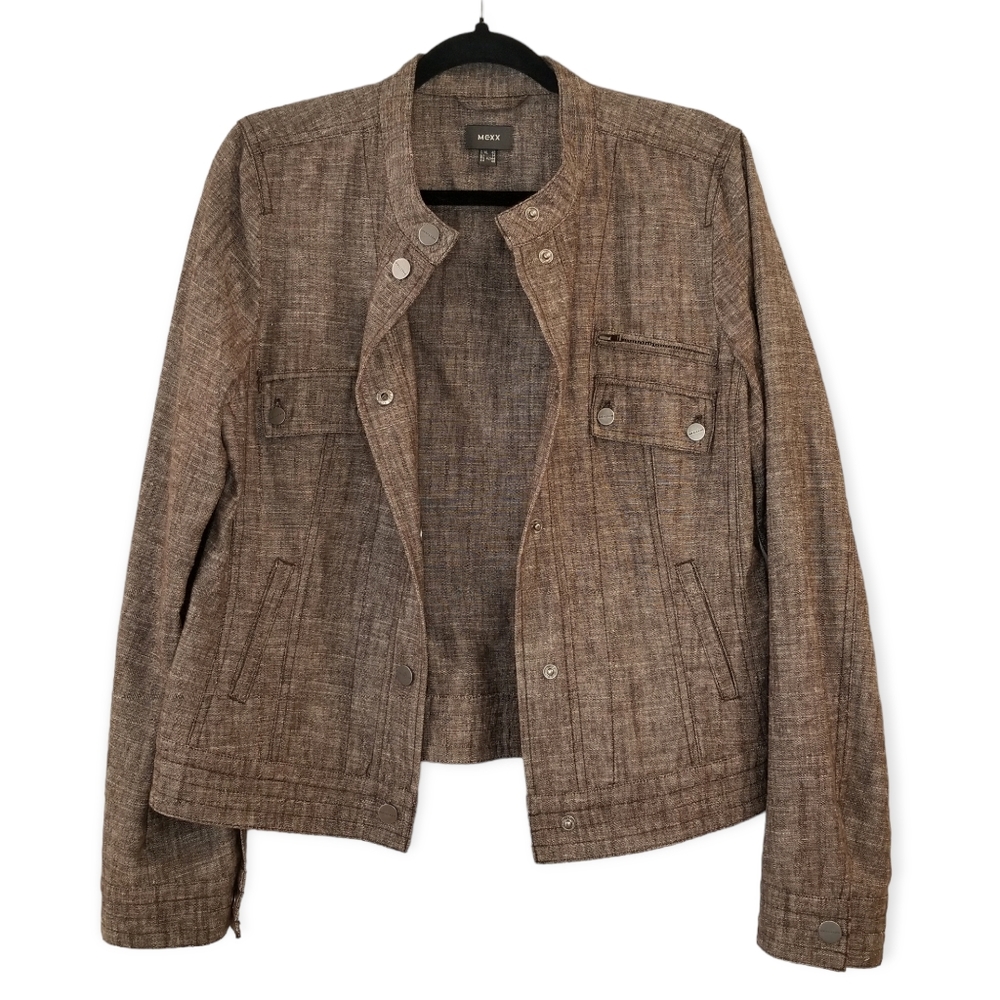 Mexx Brown Linen Jacket, US 12